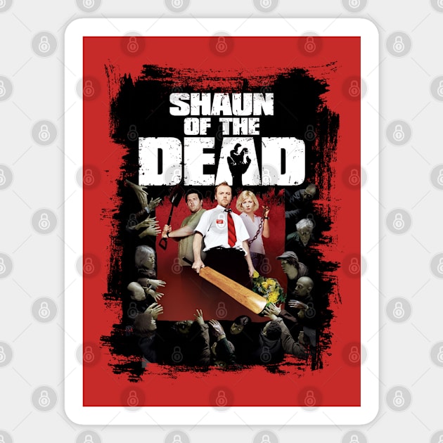 SHAUN OF THE DEAD POSTERIZE Magnet by ROBZILLANYC